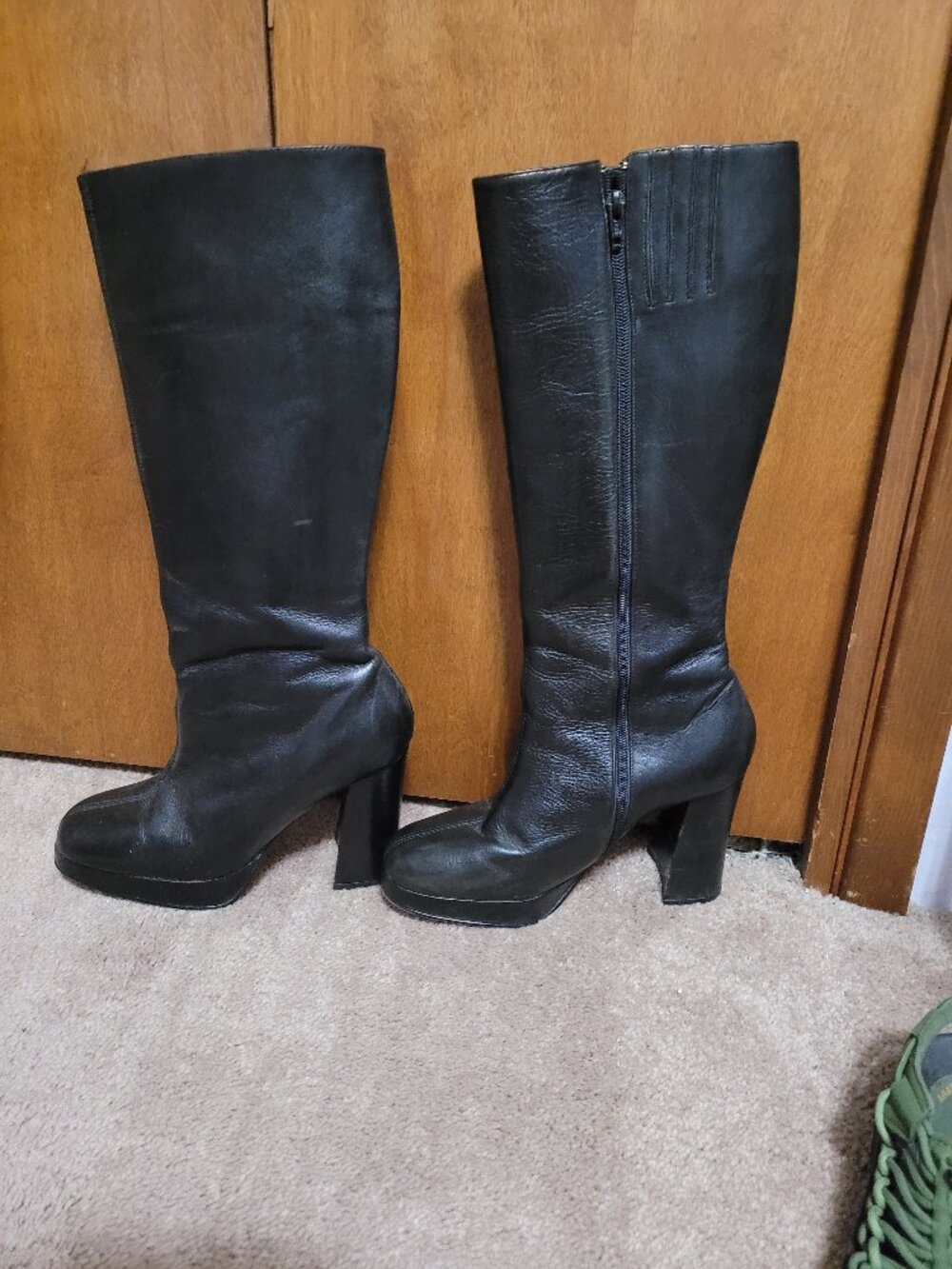 Colin Stuart knee high leather boots